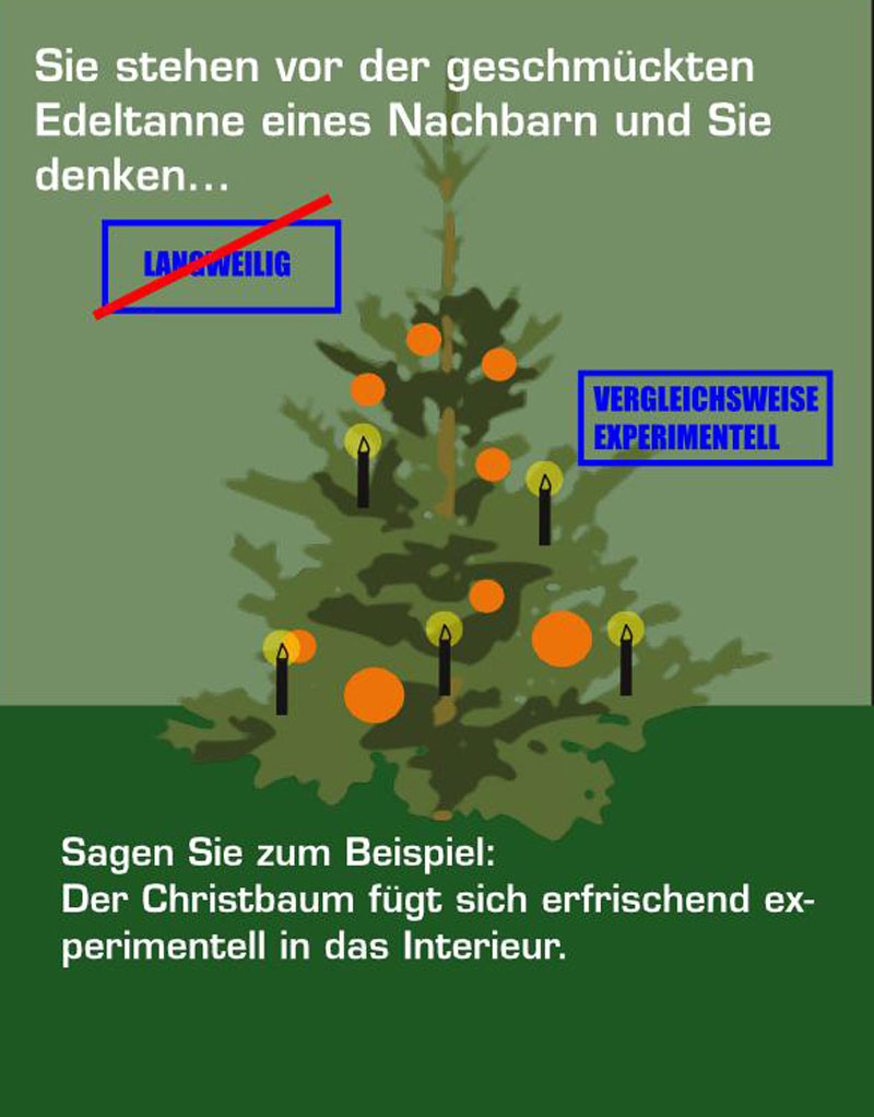Weihnachtsbaumloben - Christbaumloben